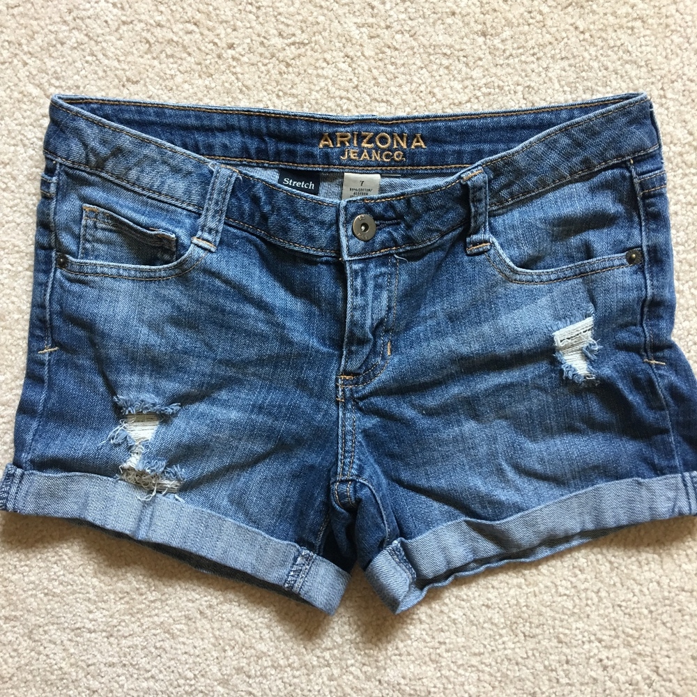 Low Rise Jean Shorts